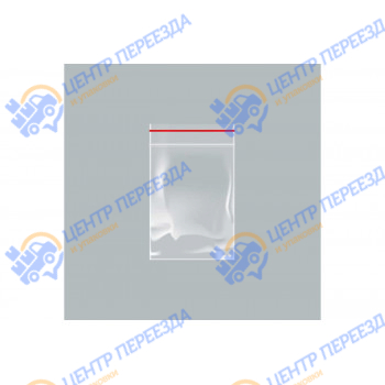 Зип пакеты гриппер (Zip-Lock) 6x8см 40 мкм (100 штук в упаковке)