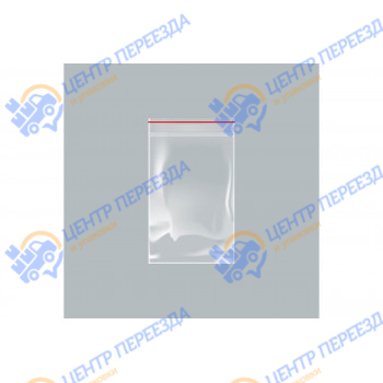 Зип пакеты гриппер (Zip-Lock) 8x12cм 40 мкм (100 штук в упаковке)
